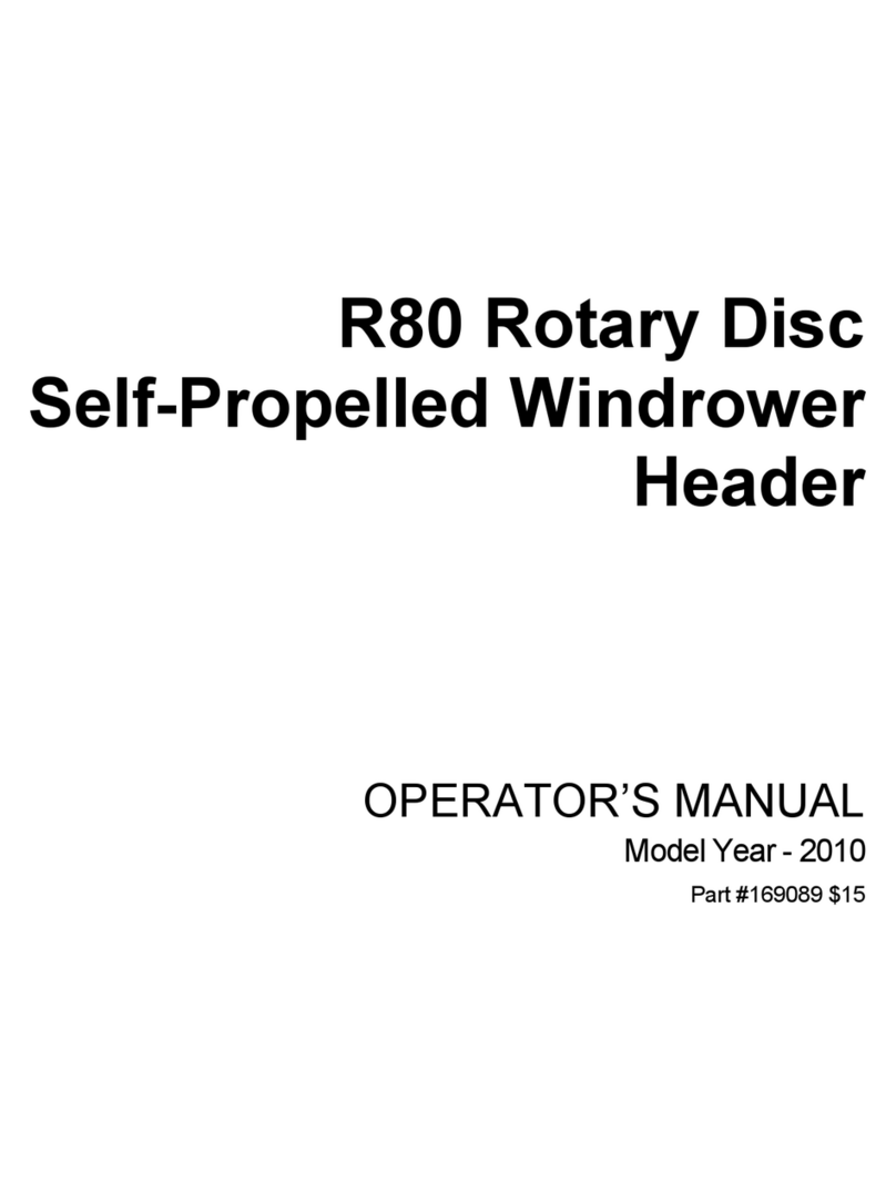 MacDon R80 Operator's manual