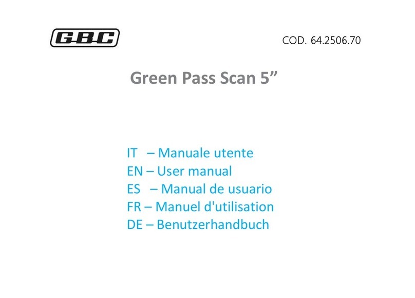 GBS Green Pass Scan 5 user manual