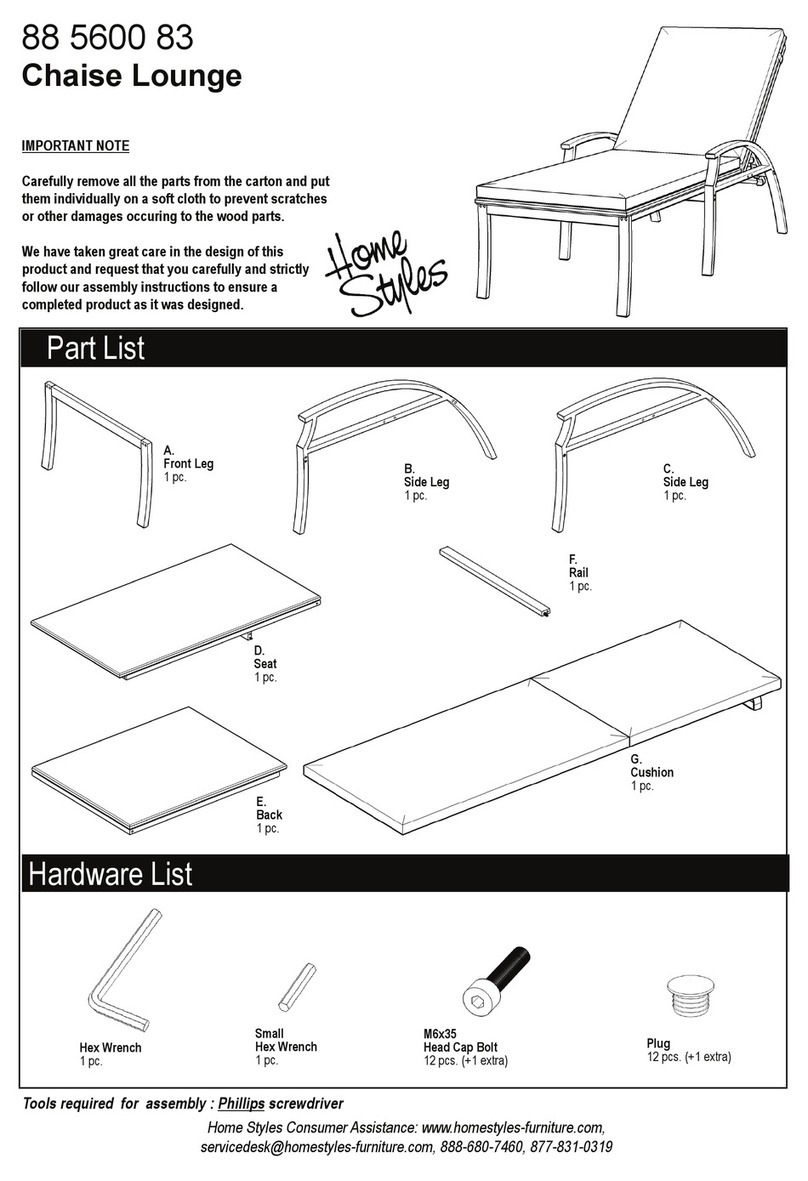 Home Styles 88 5600 83 quick start guide Home Styles 88 5600 83 quick start guide