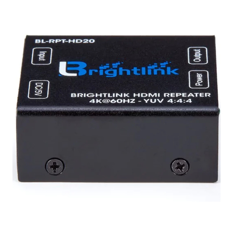 Brightlink BL-RPT-HD20 operating instructions