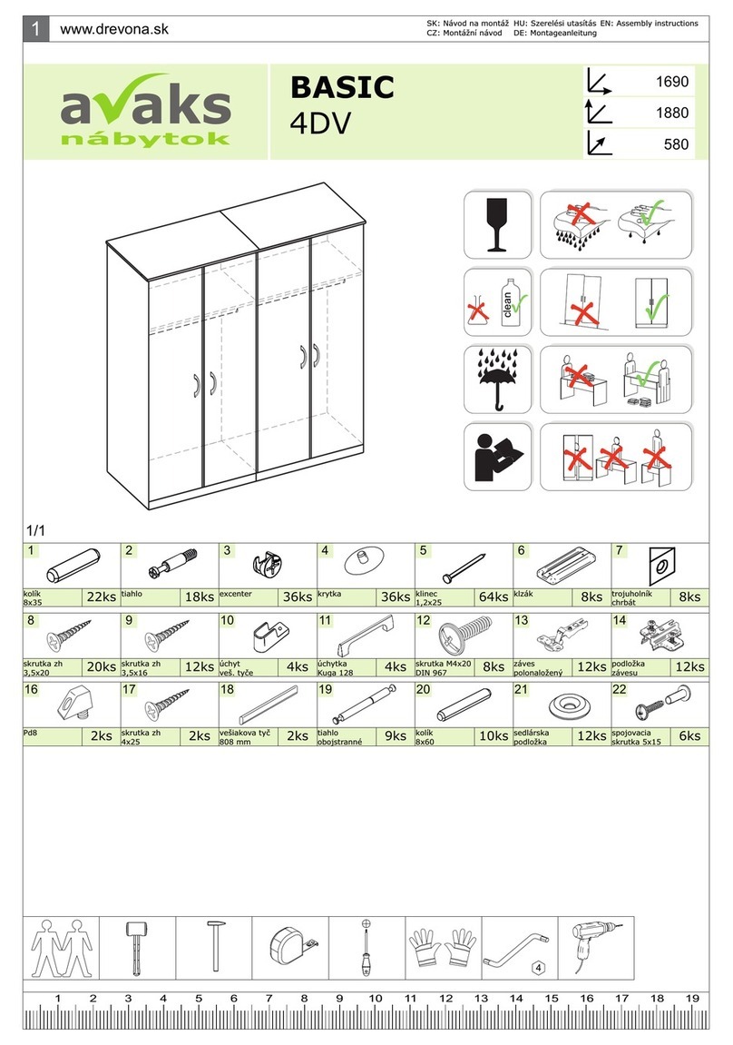 avaks nabytok BASIC 4DV Assembly instructions