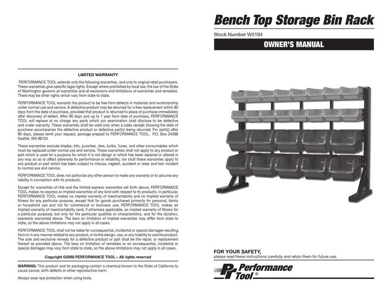 Performance Tool W5194 User manual