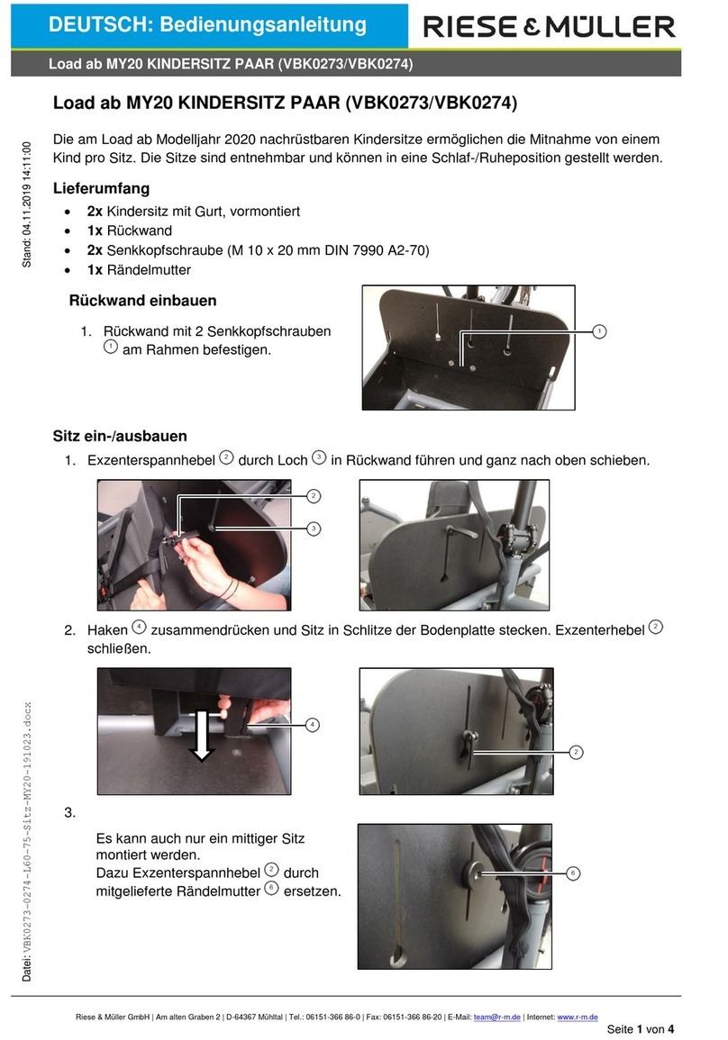 RIESE & MULLER MY20 User manual RIESE & MULLER MY20 User manual