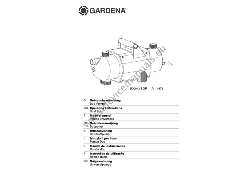 Gardena 5000/3 SGP operating instructions