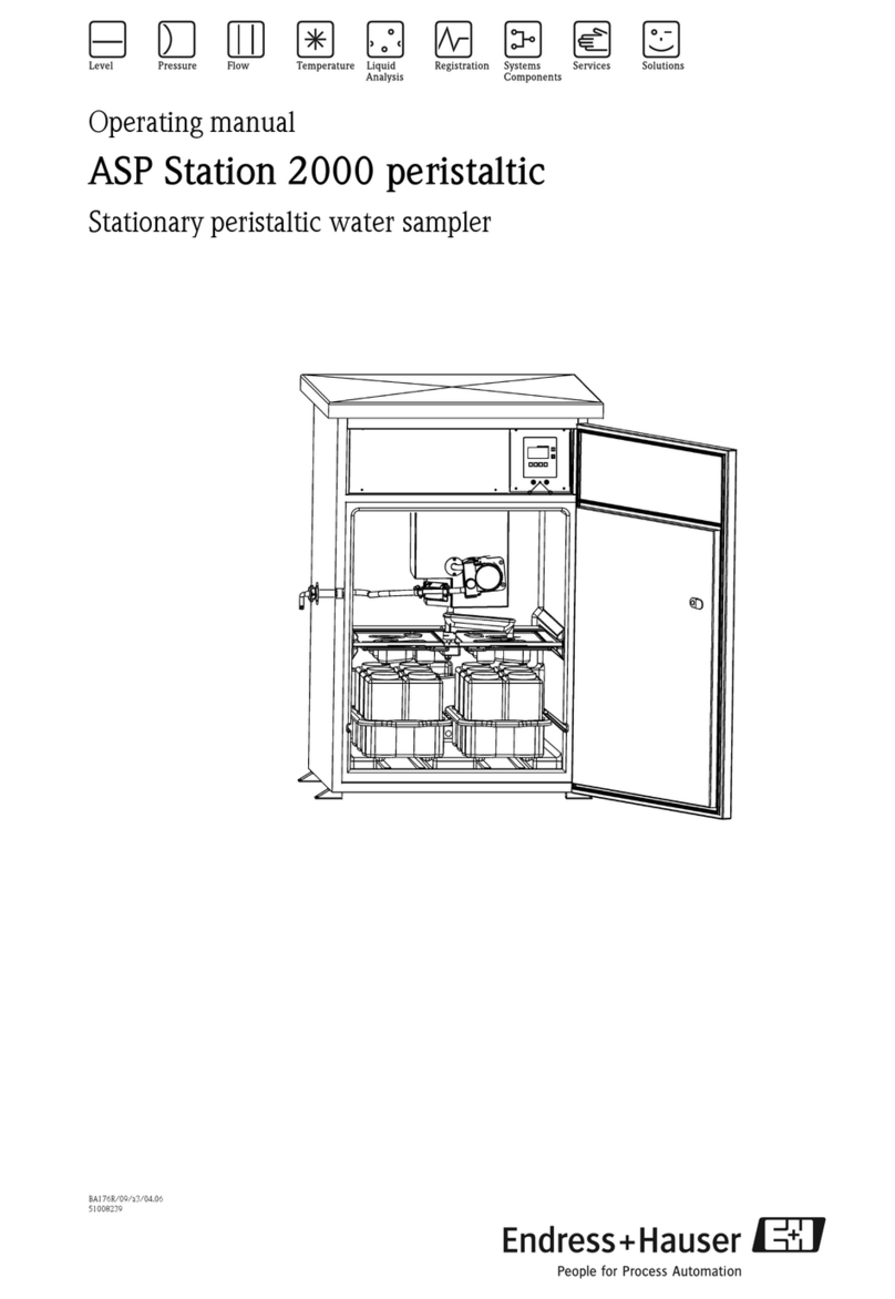 Endress+Hauser ASP Station 2000 peristaltic User manual