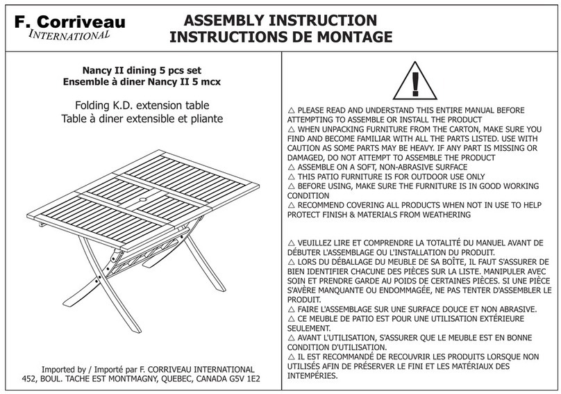 Corriveau Nancy II Assembly instruction