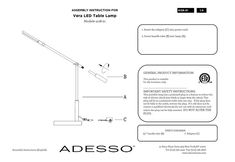 Adesso Vera 4128-21 Assembly instruction