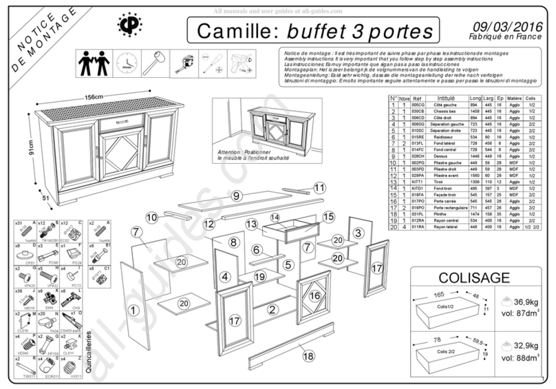 Zandiara Camille Assembly instructions