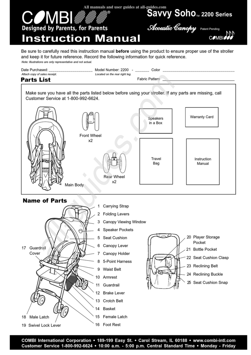 Combi Savvy Soho 2200 Series User manual
