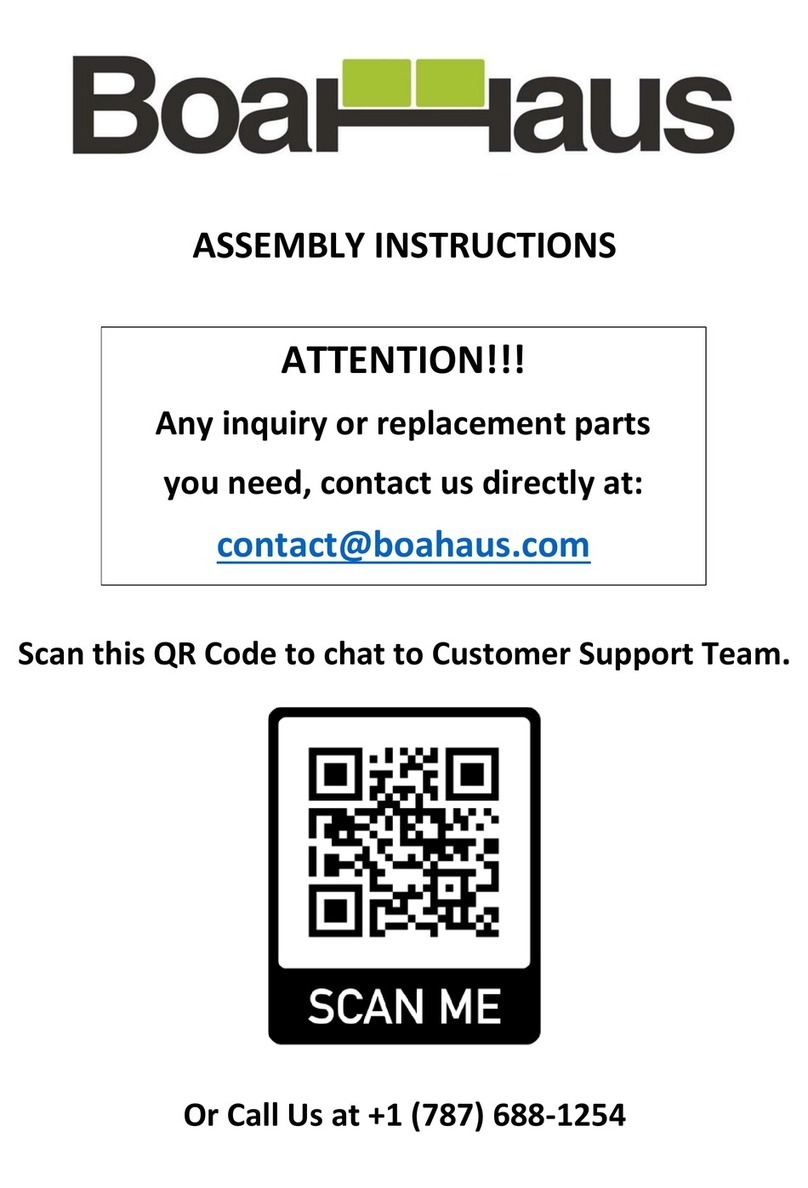 Boahaus 3108 Assembly instructions
