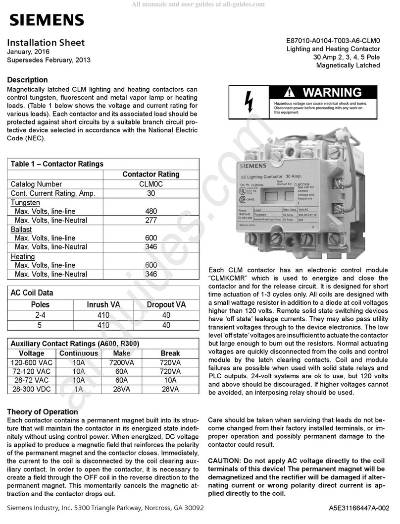 Siemens CLM0C Assembly instructions Siemens CLM0C Assembly instructions