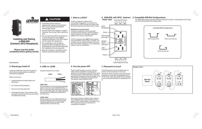 Leviton 8598-DIN Installing and Testing