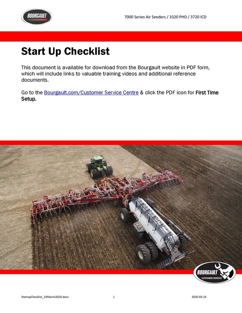 Bourgault 7000 Series Start-Up Checklist
