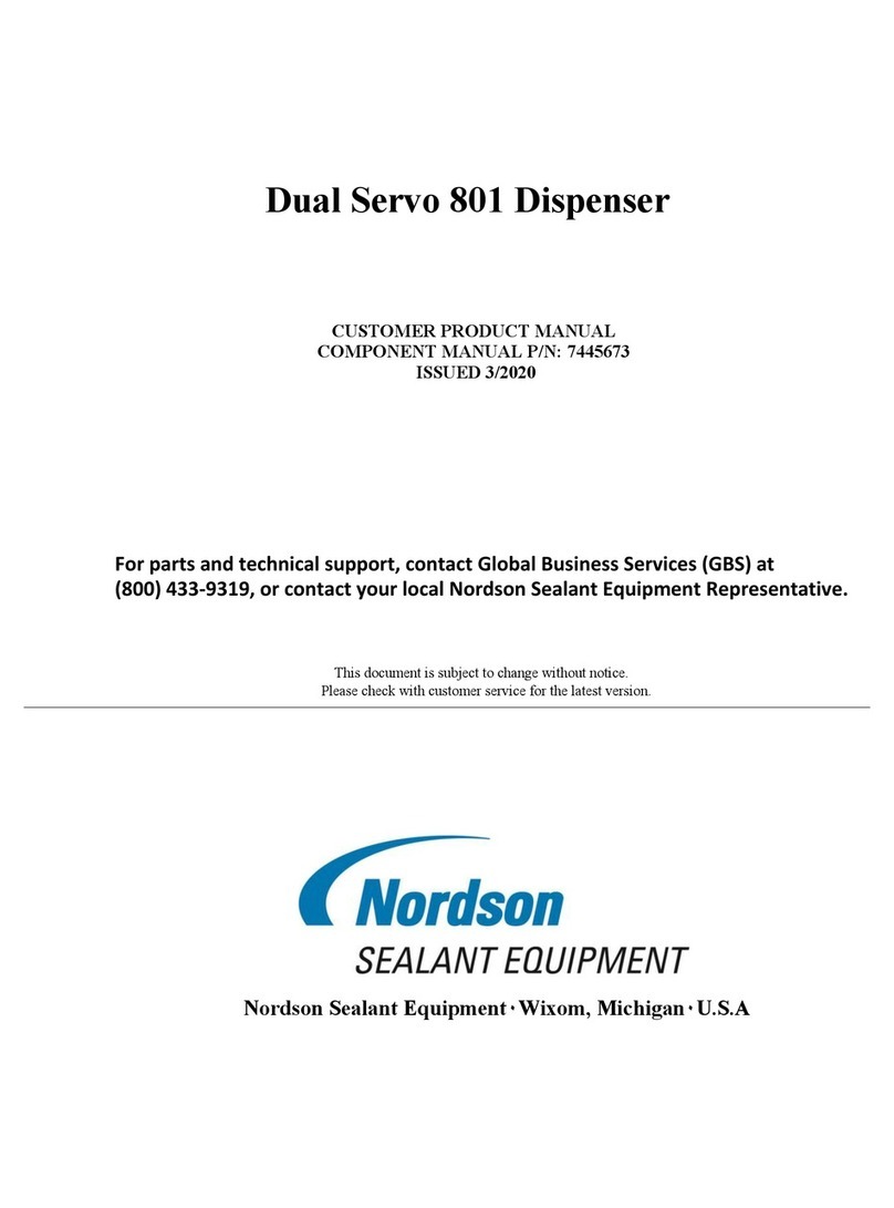 Nordson Sealant Equipment 801 manual