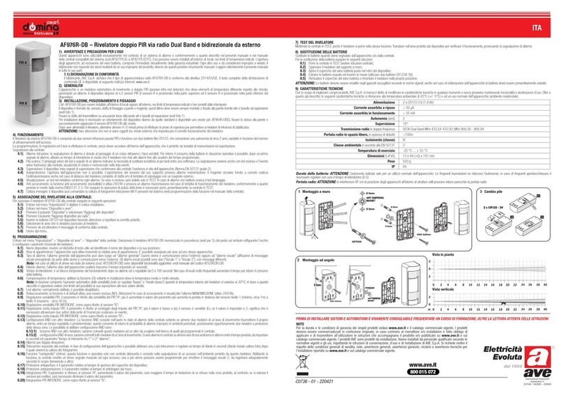 AVE domina AF976R-DB User manual