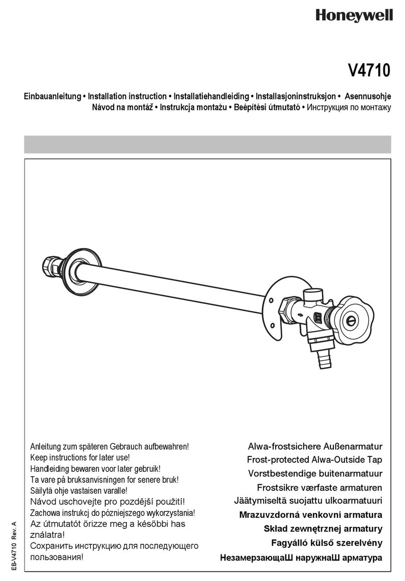 Honeywell V4710 Installation instruction