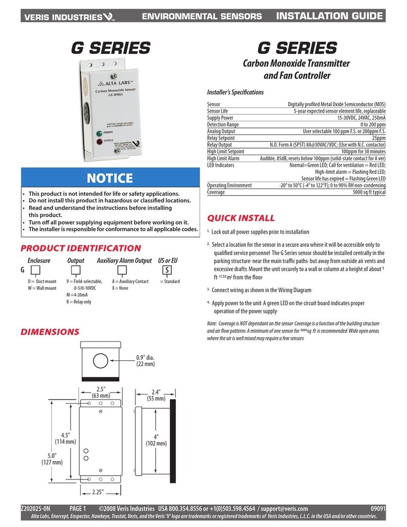 Veris Industries G Series installation guide
