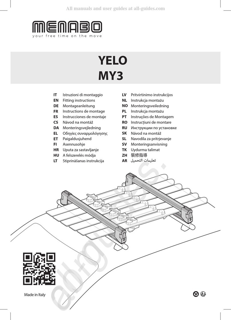 Menabo YELO MY3 Fitting instructions