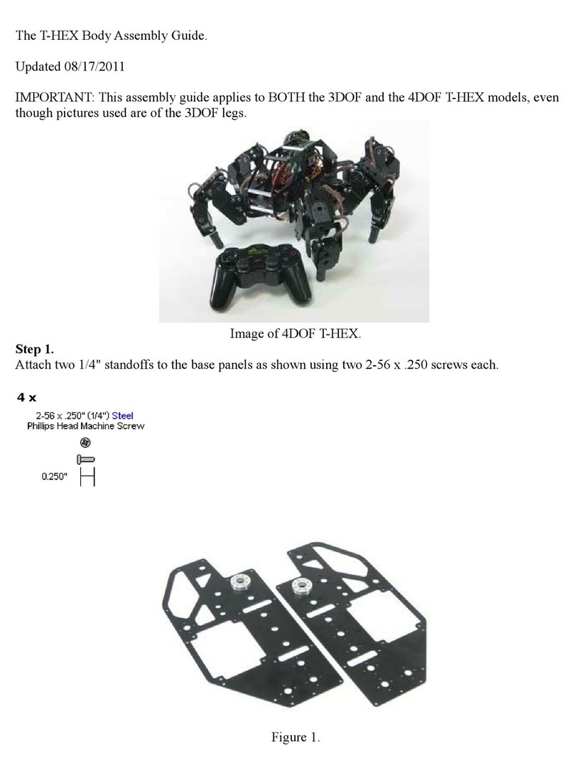 Lynxmotion T-HEX 3DOF Assembly guide