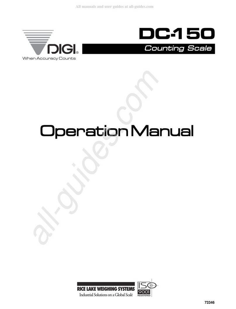 Rice Lake DIGI DC-150 Operation manual Rice Lake DIGI DC-150 Operation manual
