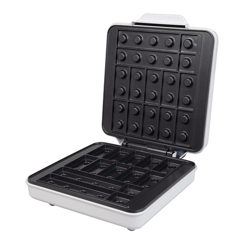 CucinaPro Waffle Wow! Building Bricks Care Instructions and Recipe Booklet