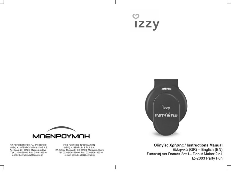 BENRUBI izzy PARTY FUN IZ-2003 instruction manual