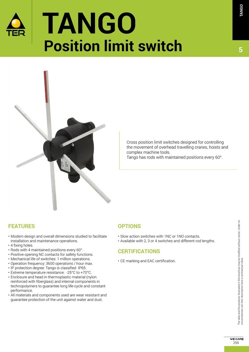 TER TANGO Assembly, Use And Maintenance Instructions