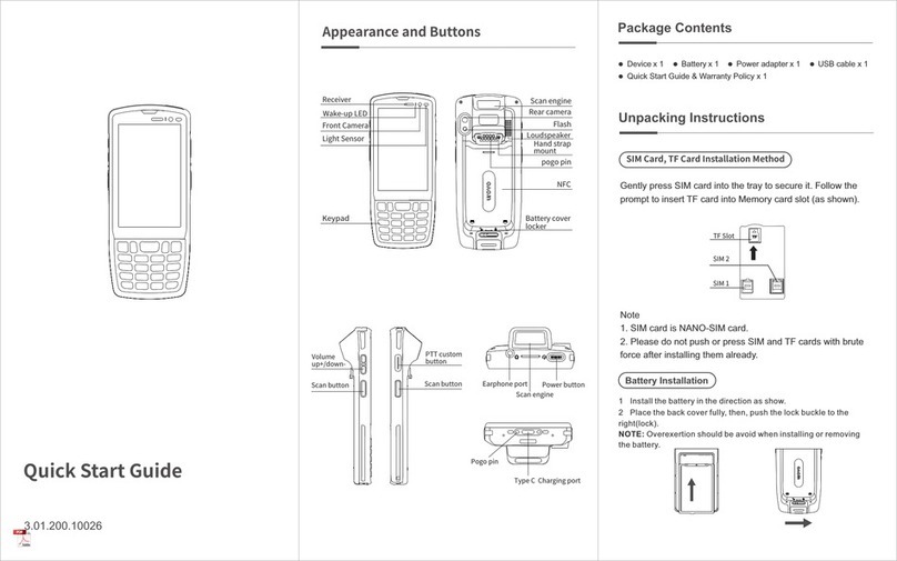 MUNBYN MU-IPDA082 quick start guide