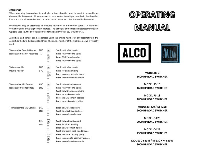 ALCO RS-3 operating manual