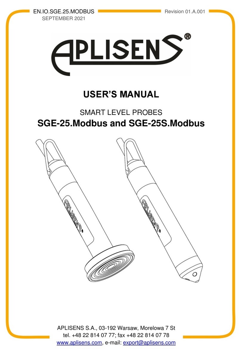 Aplisens SGE-25.Modbus user manual Aplisens SGE-25.Modbus user manual