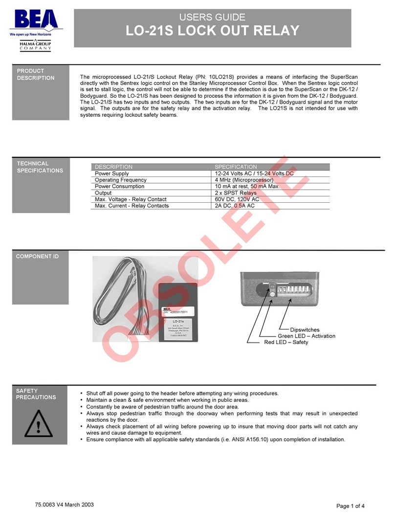 Halma BEA LO-21S user guide