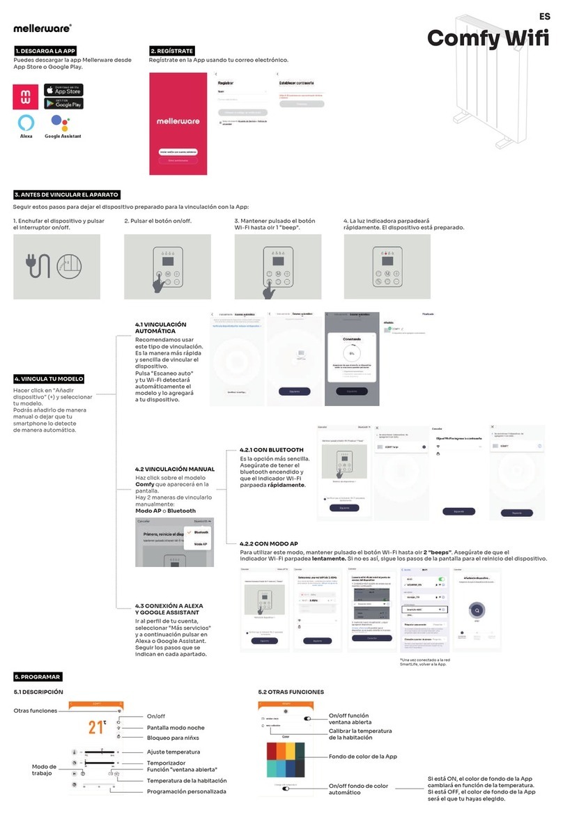 Mellerware Comfy Wifi manual