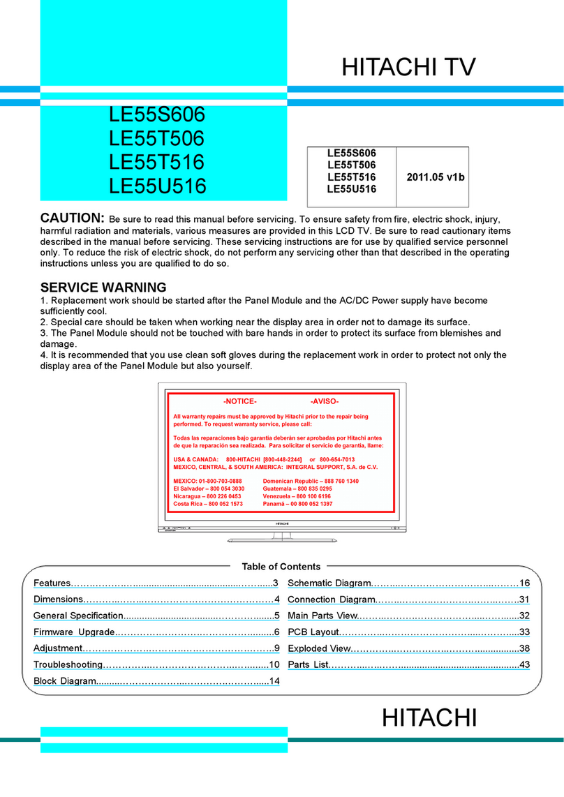 Hitachi LE55S606 User manual