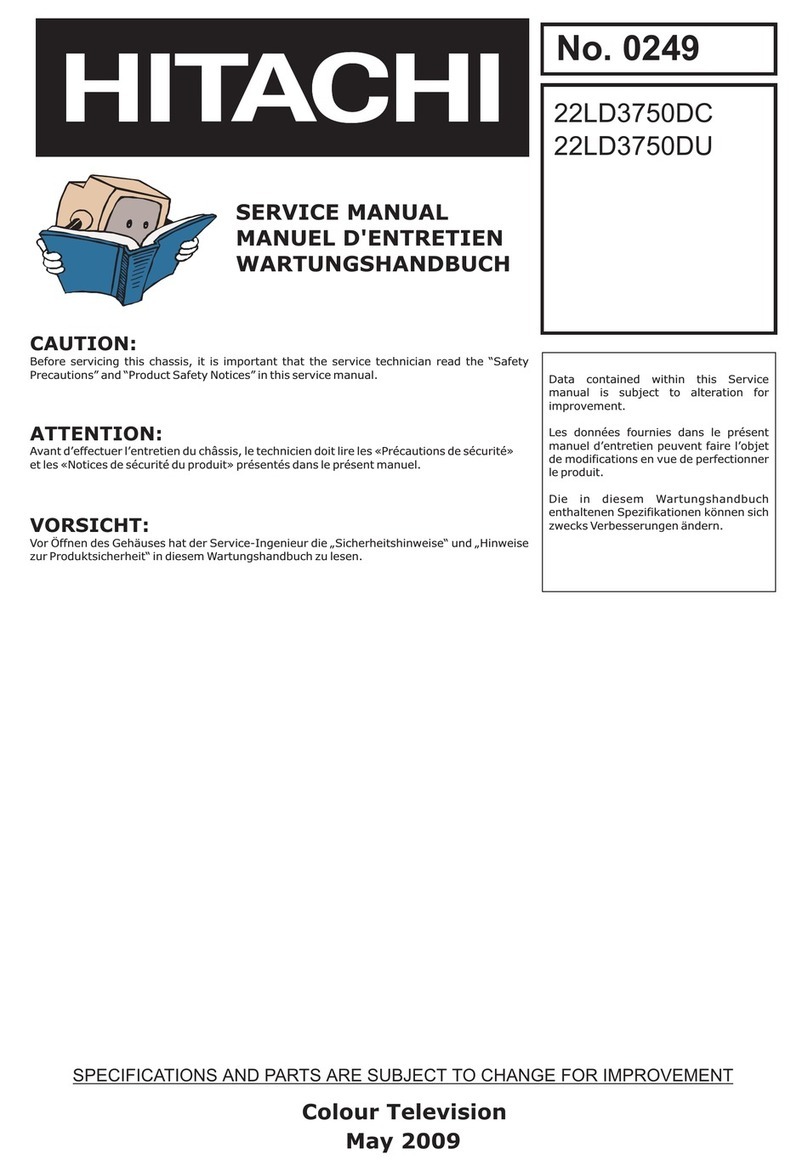 Hitachi 22LD3750DC User manual