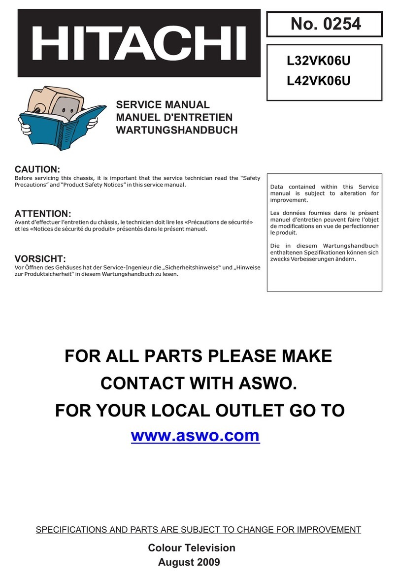 Hitachi L32VK06U User manual Hitachi L32VK06U User manual
