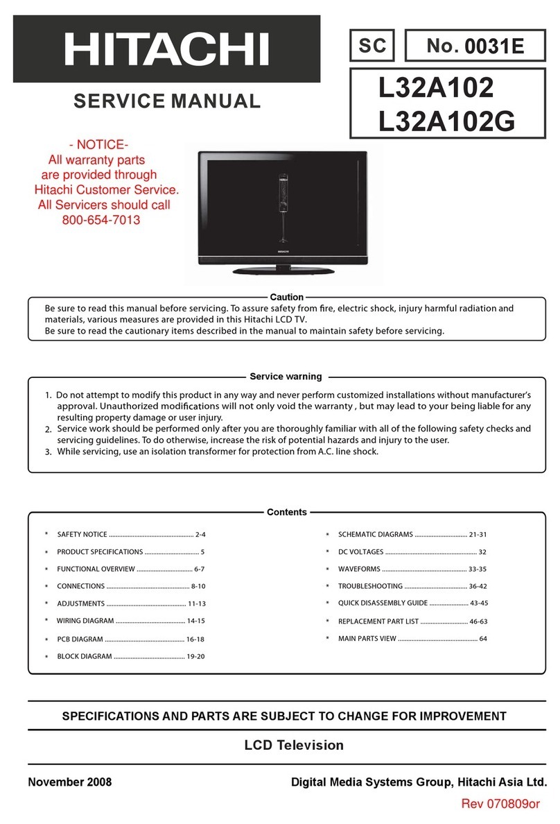 Hitachi L32A102 User manual
