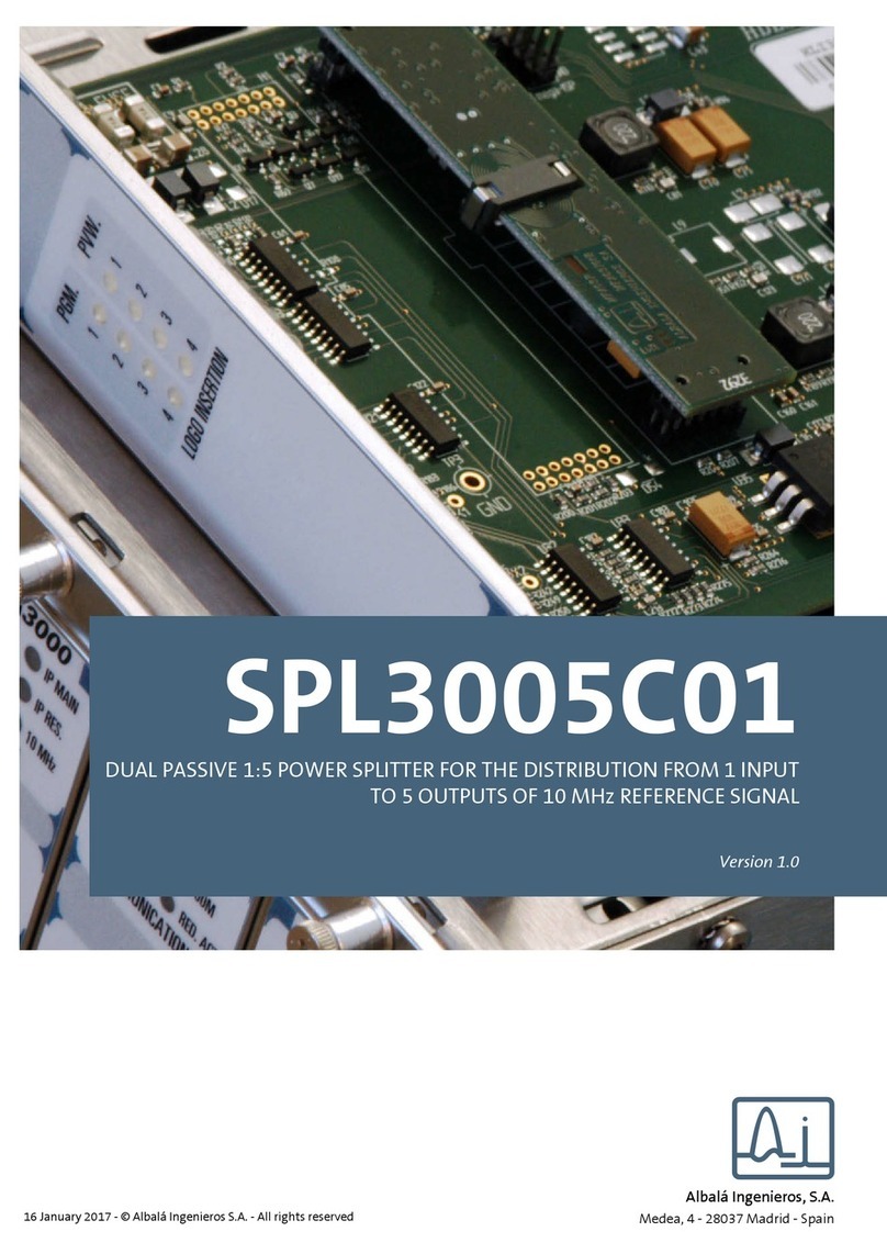 Albalá Ingenieros SPL3005C01 manual