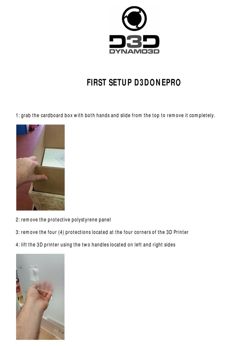 D3D D3DONEPRO FIRST SETUP GUIDE