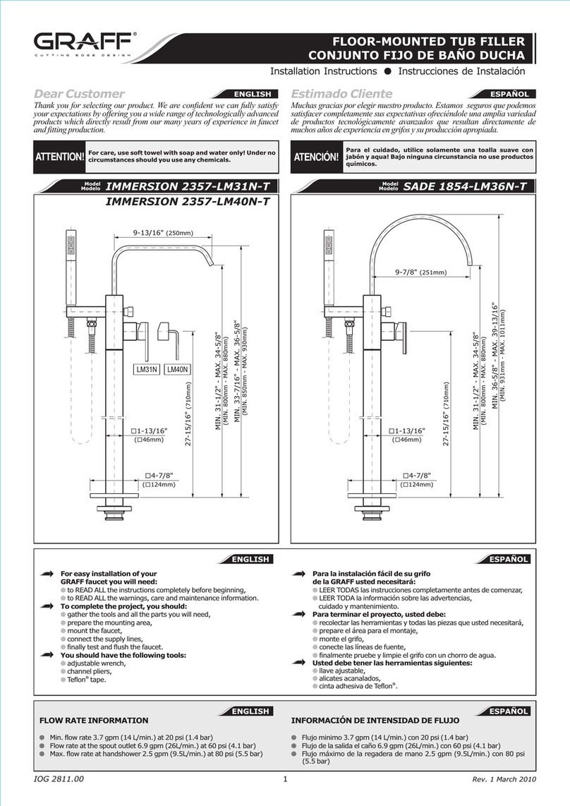 Graff Immersion 2357-LM31N-T installation instructions
