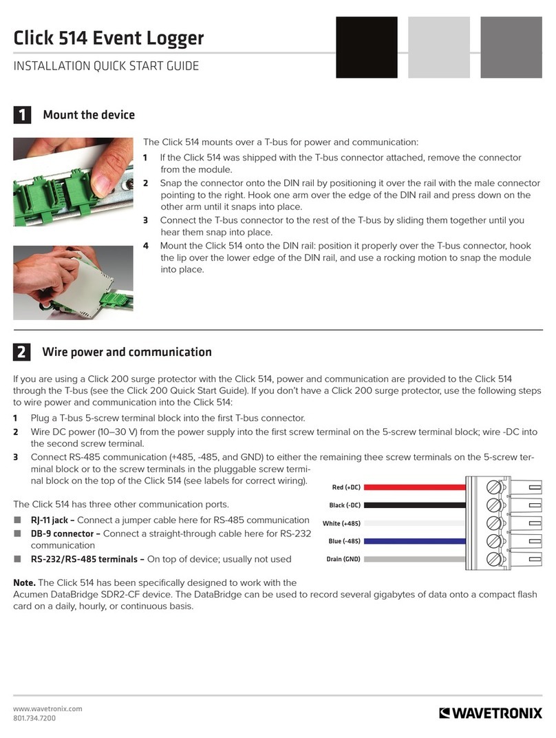 Wavetronix Click 514 Installation & quick start guide Wavetronix Click 514 Installation & quick start guide