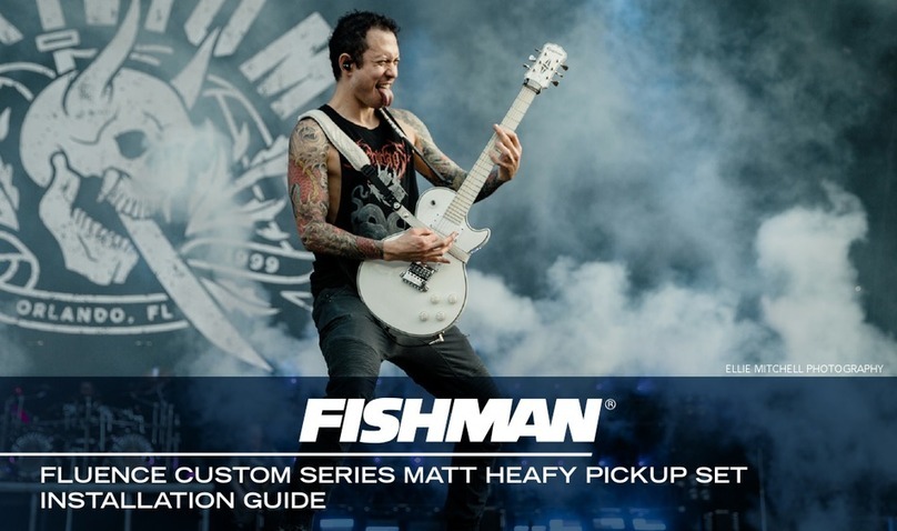 Fishman FLUENCE CUSTOM MATT HEAFY Series User manual Fishman FLUENCE CUSTOM MATT HEAFY Series User manual