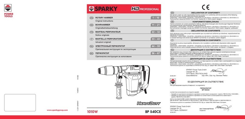 Sparky Group BP 540CE Original instructions