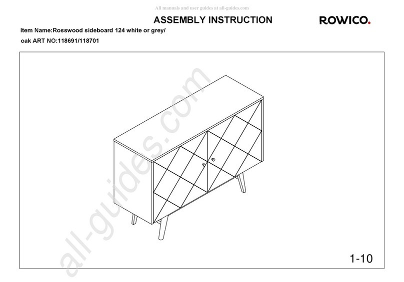 Rowico Rosswood sideboard 124 118691 User manual Rowico Rosswood sideboard 124 118691 User manual