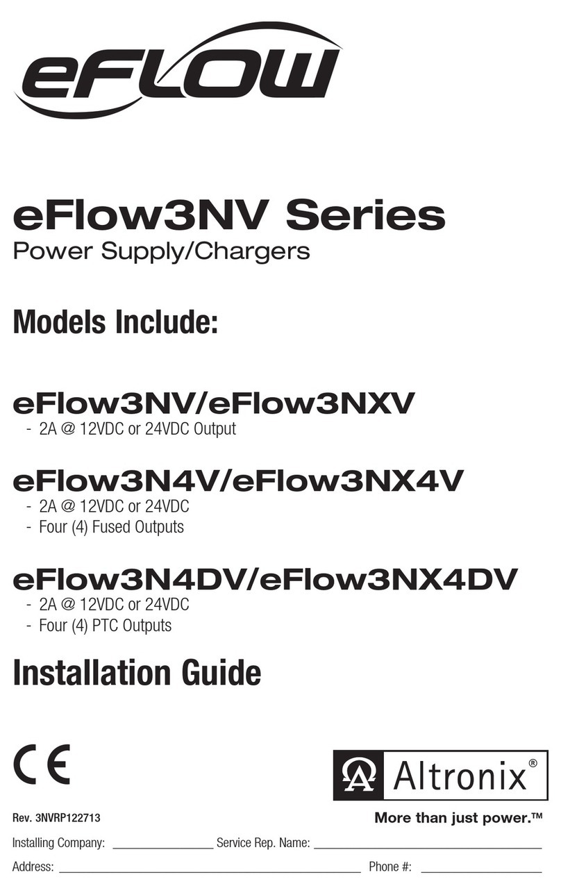 Altronix eFlow3NV Series User manual