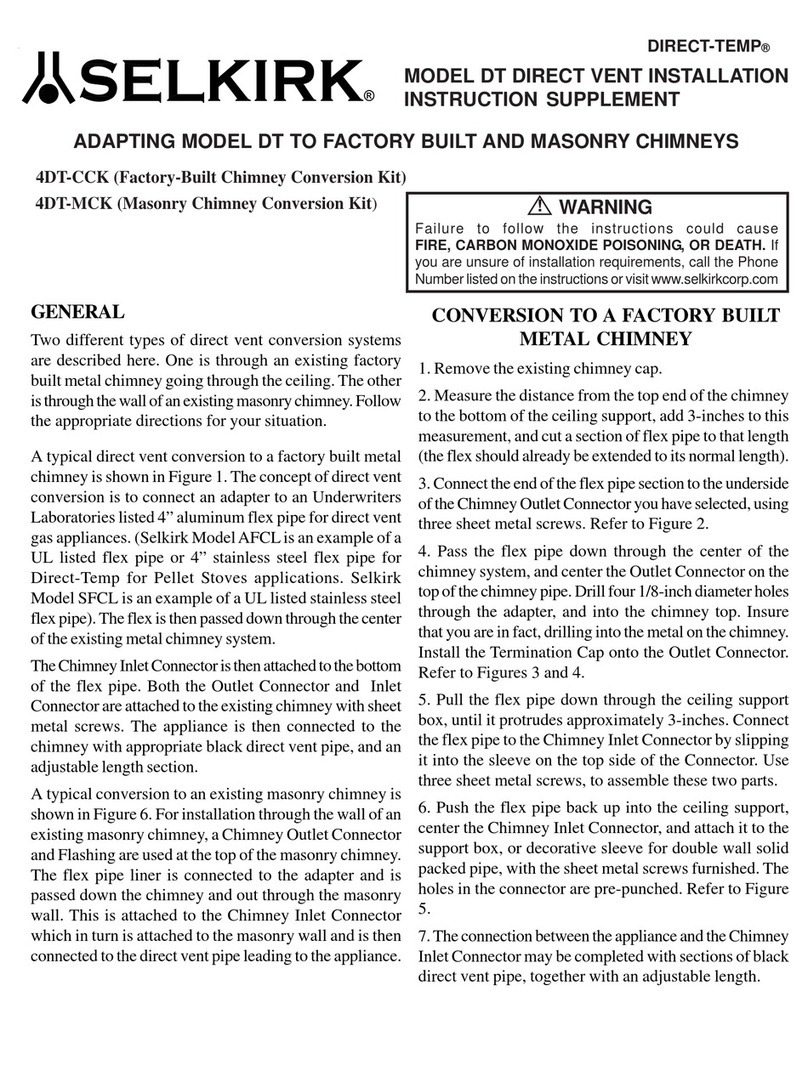 Selkirk DIRECT-TEMP 4DT-CCK installation instructions