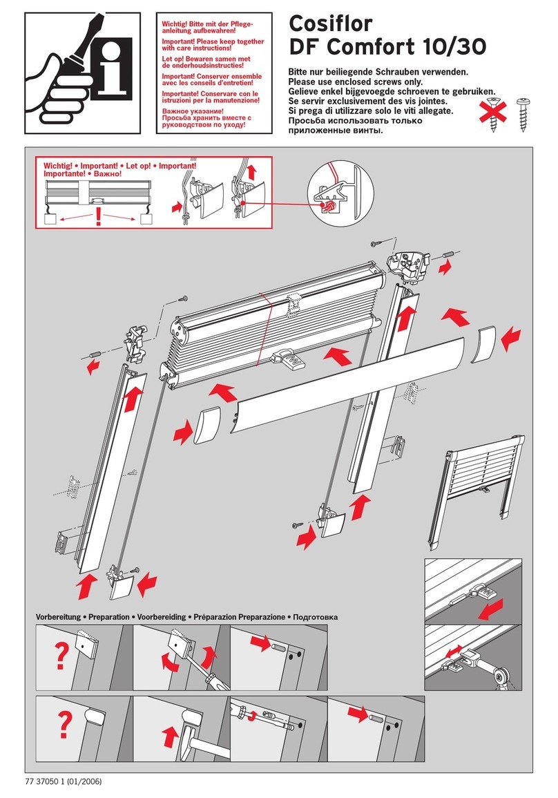 Cosiflor DF Comfort 10 installation instructions