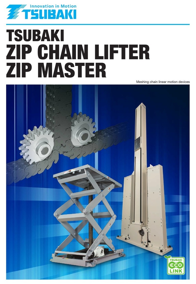 Tsubaki ZIP CHAIN LIFTER manual