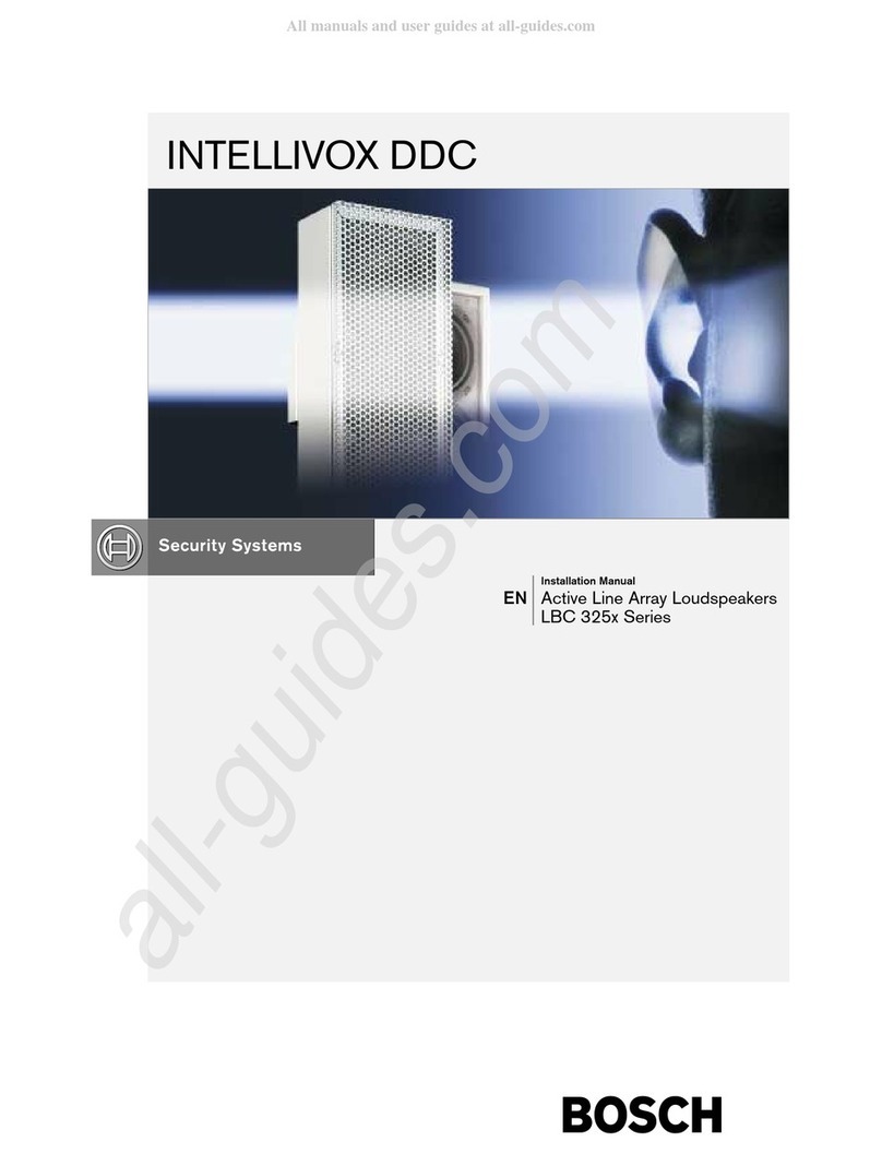 Bosch INTELLIVOX DDC LBC 325 Series User manual Bosch INTELLIVOX DDC LBC 325 Series User manual