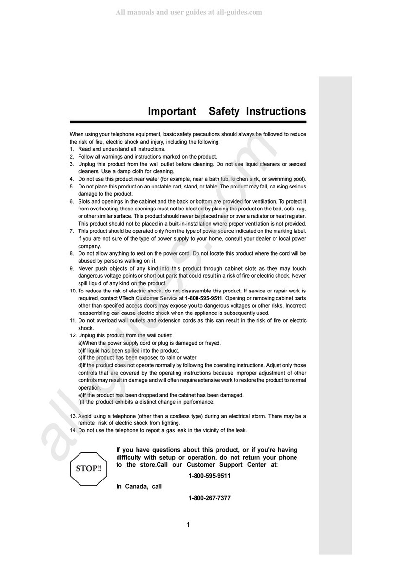 V-tech vt20-2438 User manual