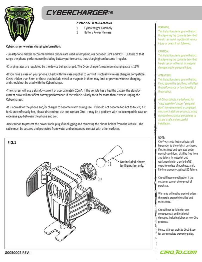 Ciro CYBERCHARGER 50002 manual